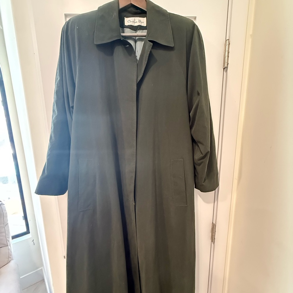 Dior Dark Green Trench Coat